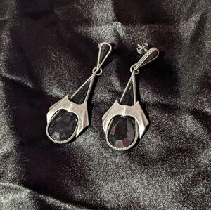 Killstar Silver and Black Earrings